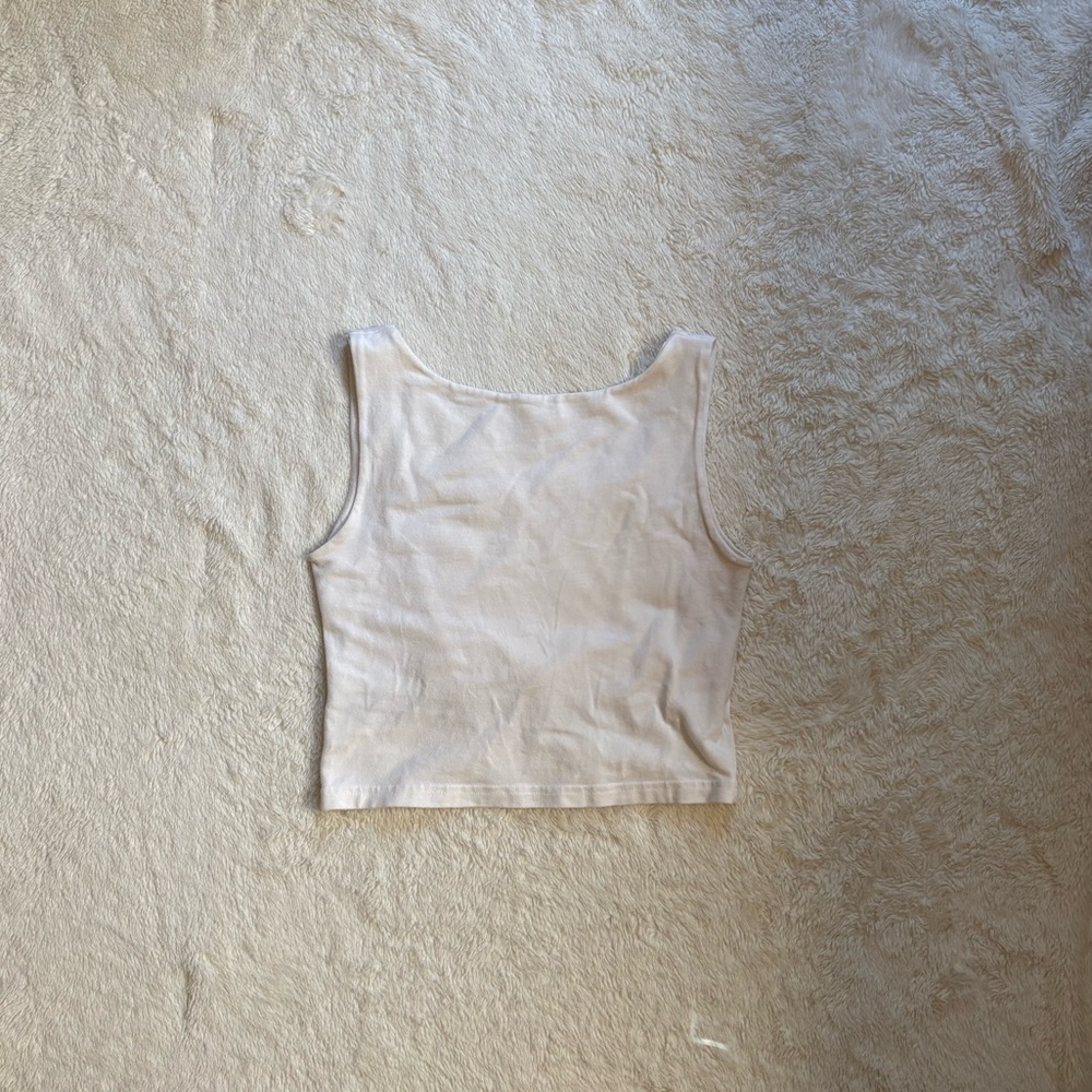 Brandy Melville Basic White Tank - image 2